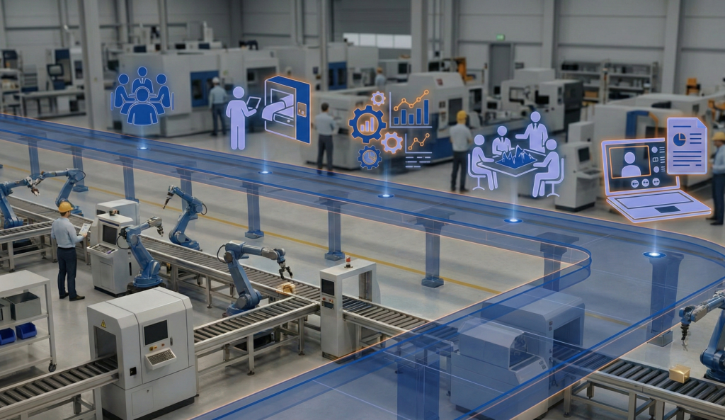 Wizualizacja procedury audytu produkcyjnego